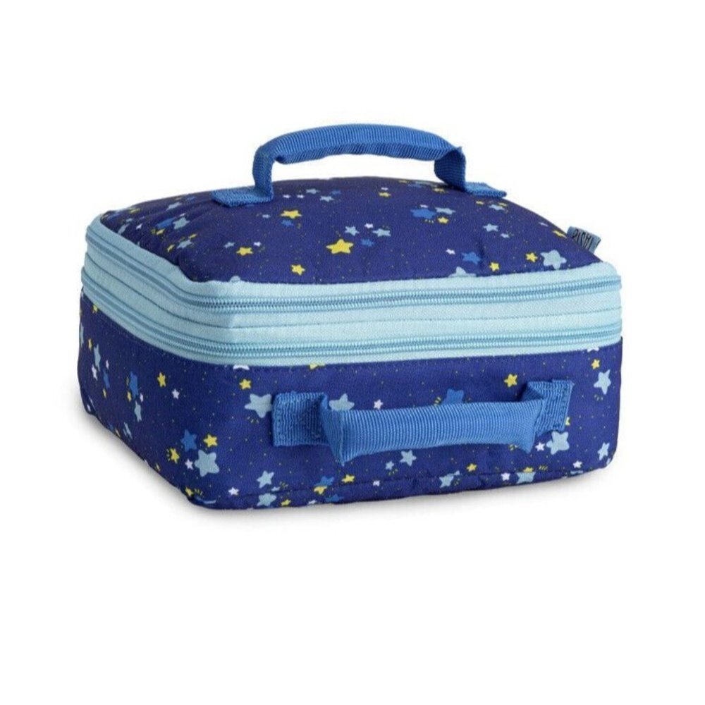 Tasty Insulated Expandable Insulated  Lunch Box with Blue Stars - Picture 10 of 11